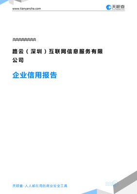 路云(深圳)互联网信息服务(企业信用报告)- 天眼查
